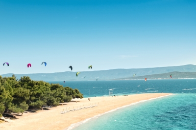 Plaża Zlatni Rat Chorwacja